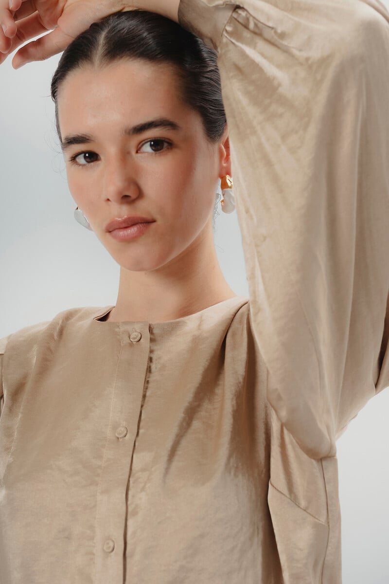 Cortefiel Blusa satinada Matilda