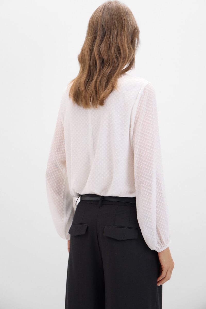 Cortefiel Blusa Tejido Textura