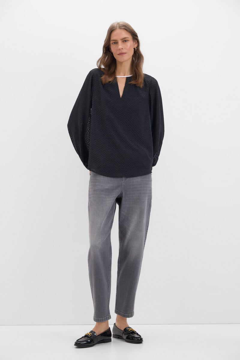 Cortefiel Blusa Tejido Textura