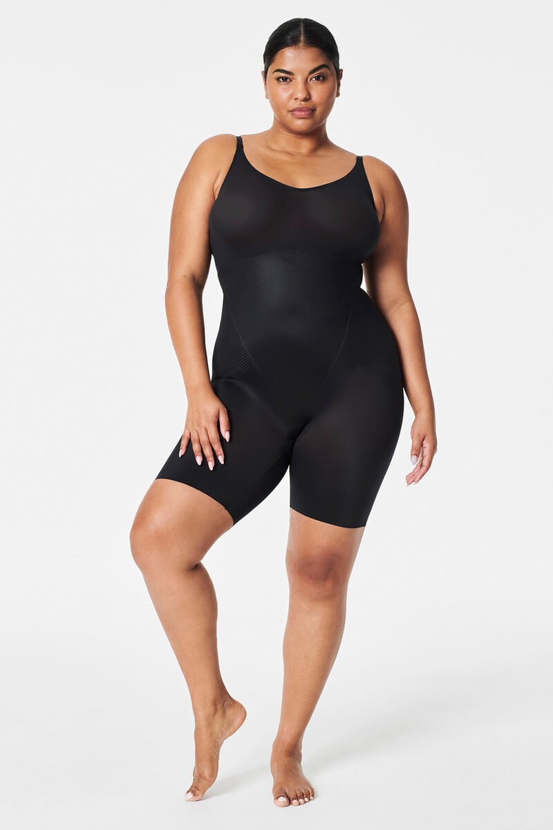 Cortefiel Body moldeador a media pierna nude SPANX