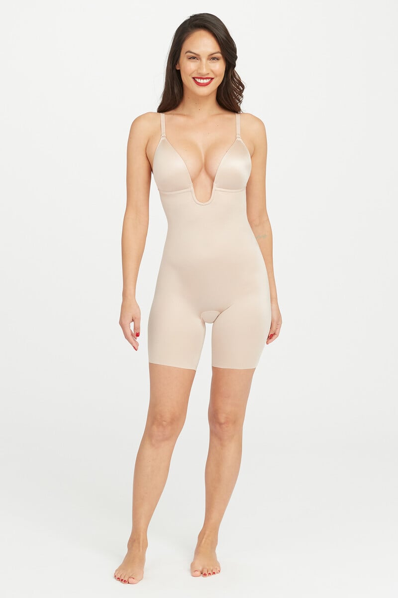 Cortefiel Body reductor escote U beige Spanx