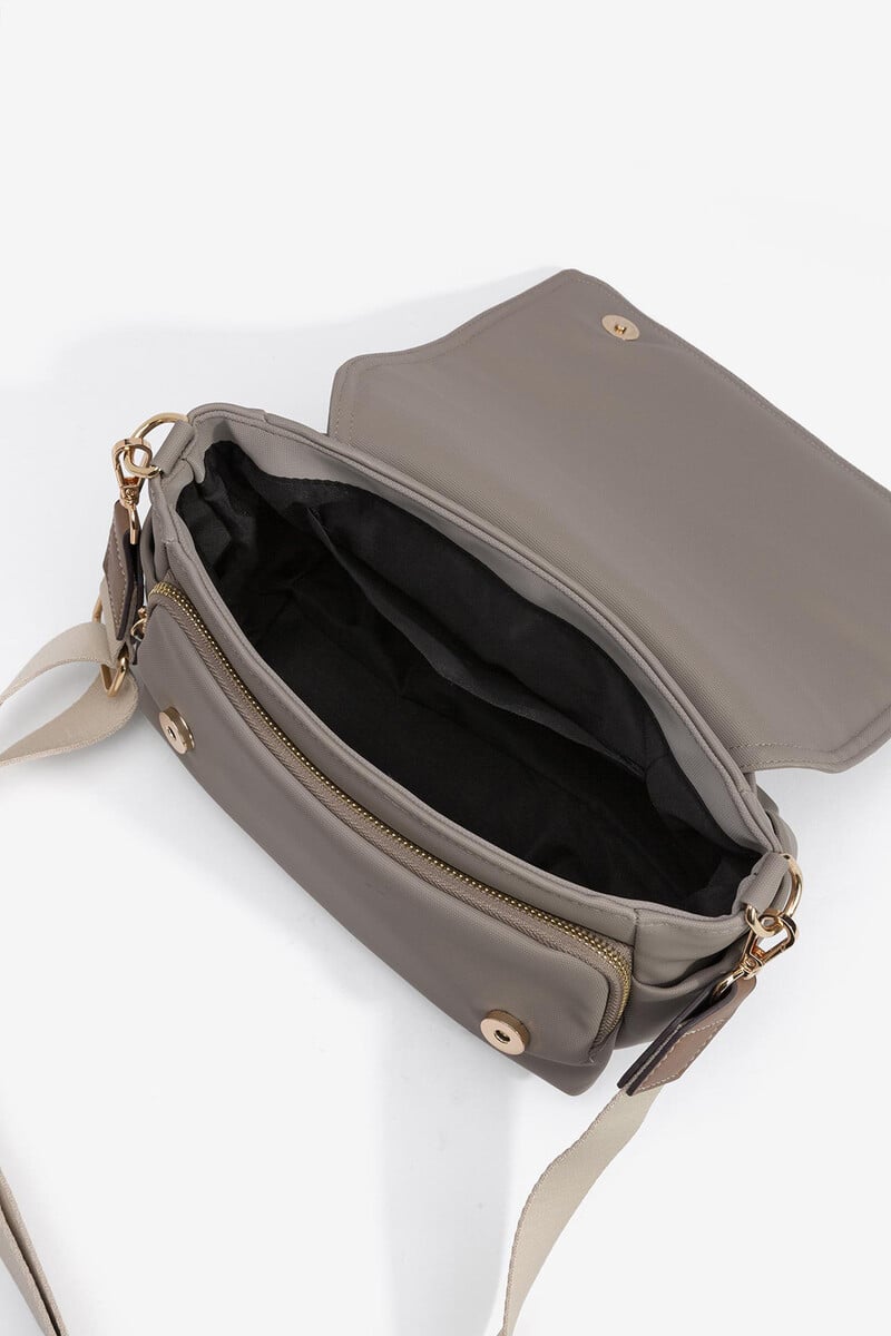 Cortefiel Bolso Bandolera Acolchado Con Solapa