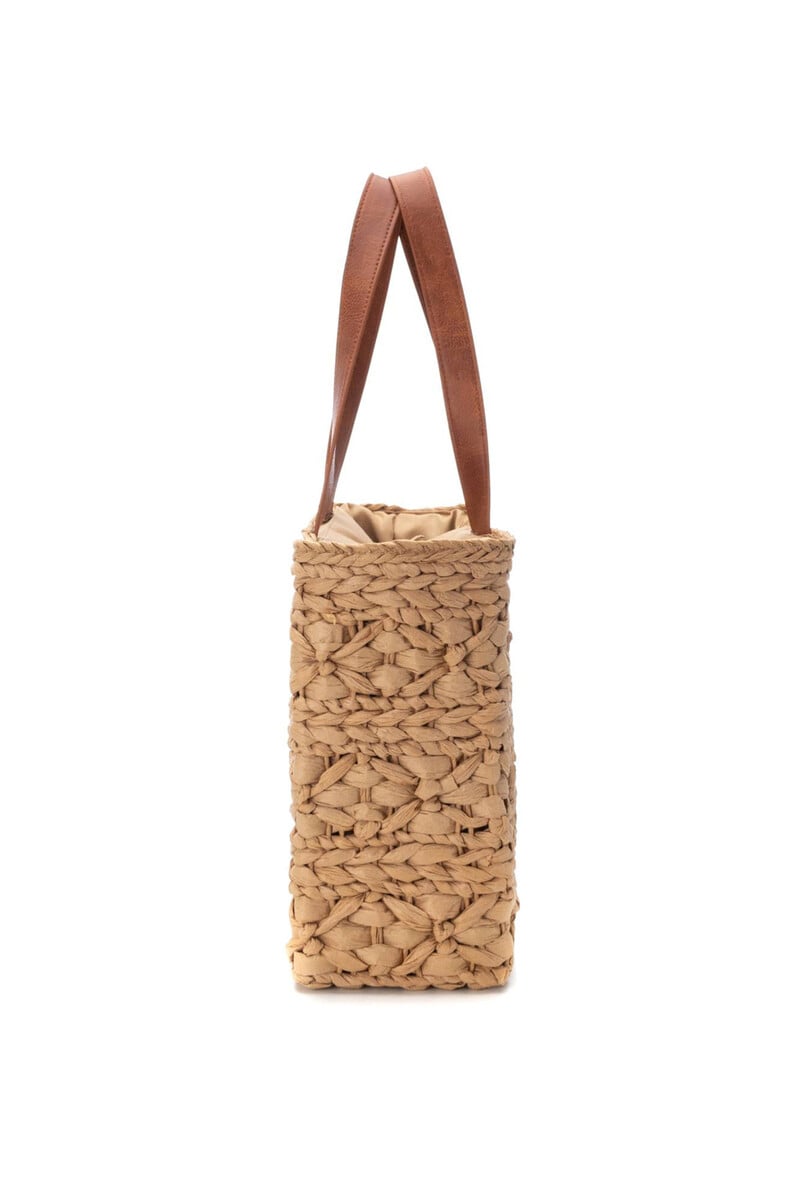 Cortefiel Bolso Cesta De Rafia
