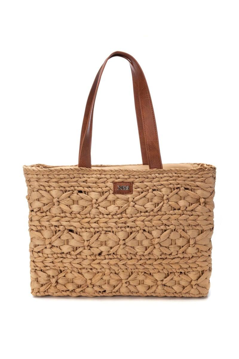 Cortefiel Bolso cesta de rafia