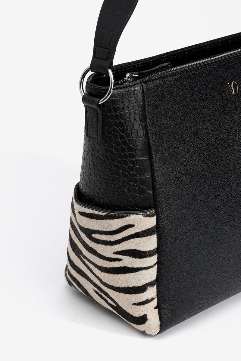 Cortefiel Bolso De Hombro De Piel
