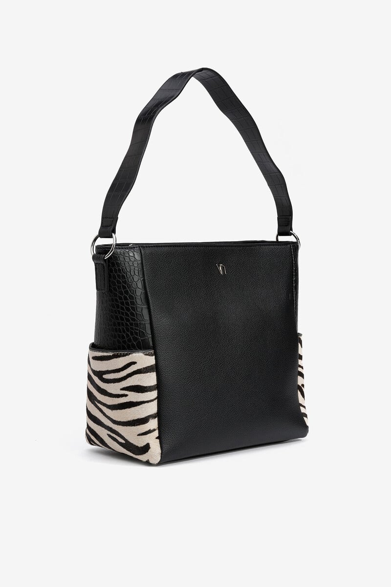 Cortefiel Bolso De Hombro De Piel