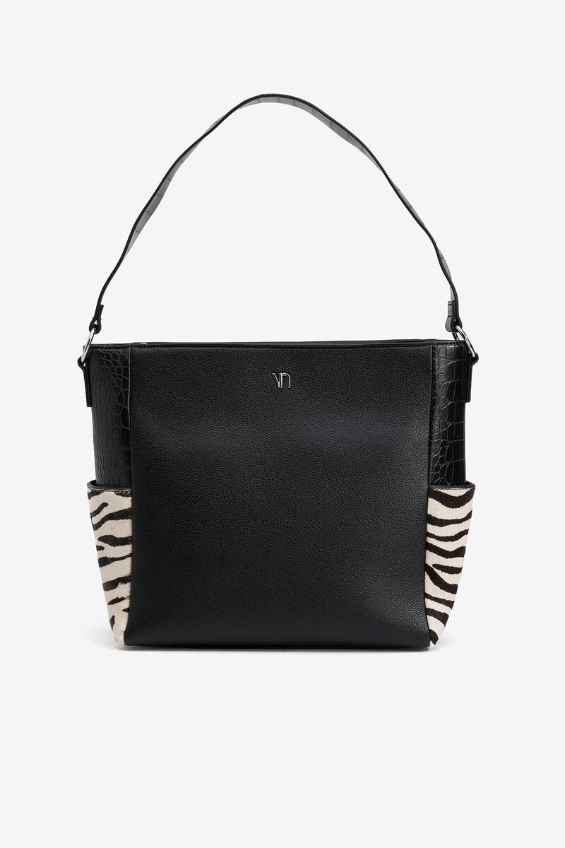 Cortefiel Bolso de hombro de piel