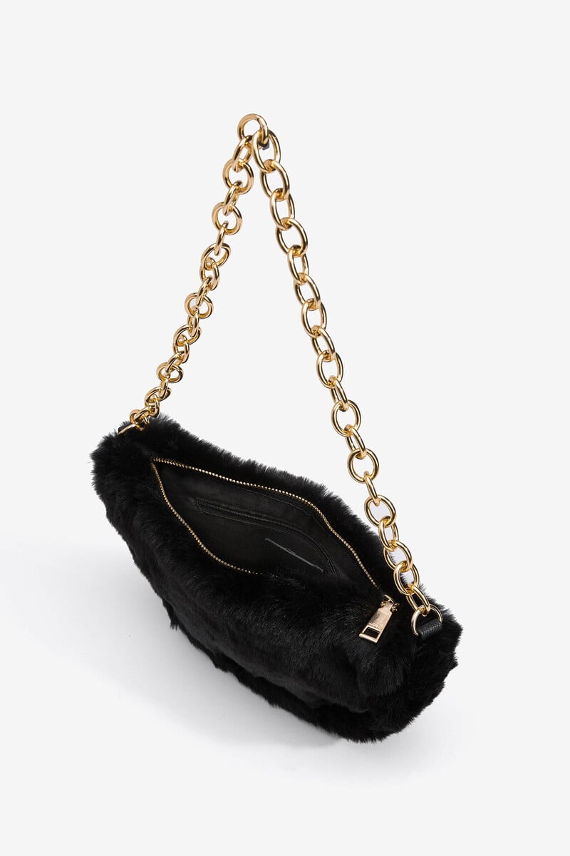 Cortefiel Bolso De Hombro Faux Fur