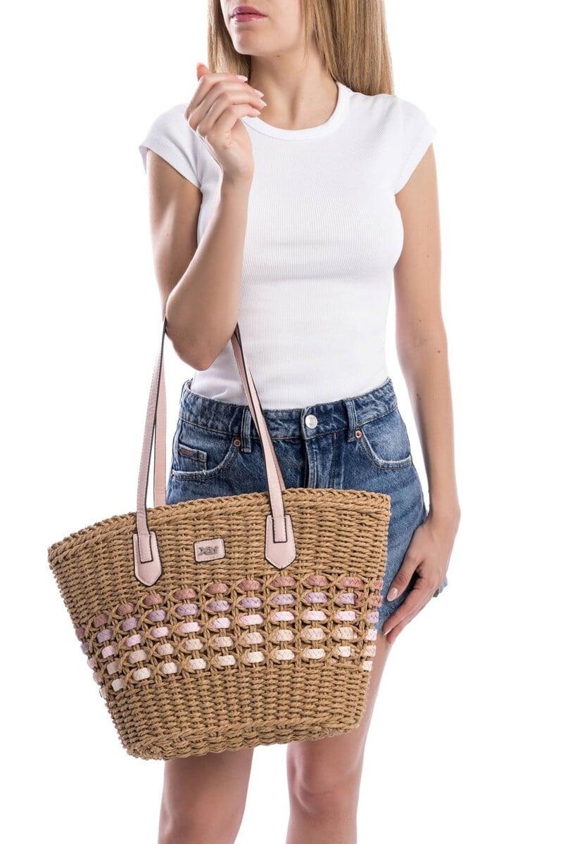 Cortefiel Bolso De Rafia Cesta