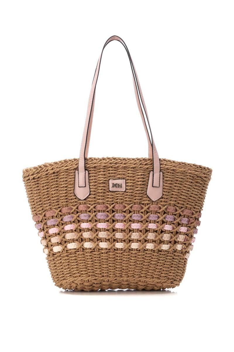 Cortefiel Bolso de rafia cesta