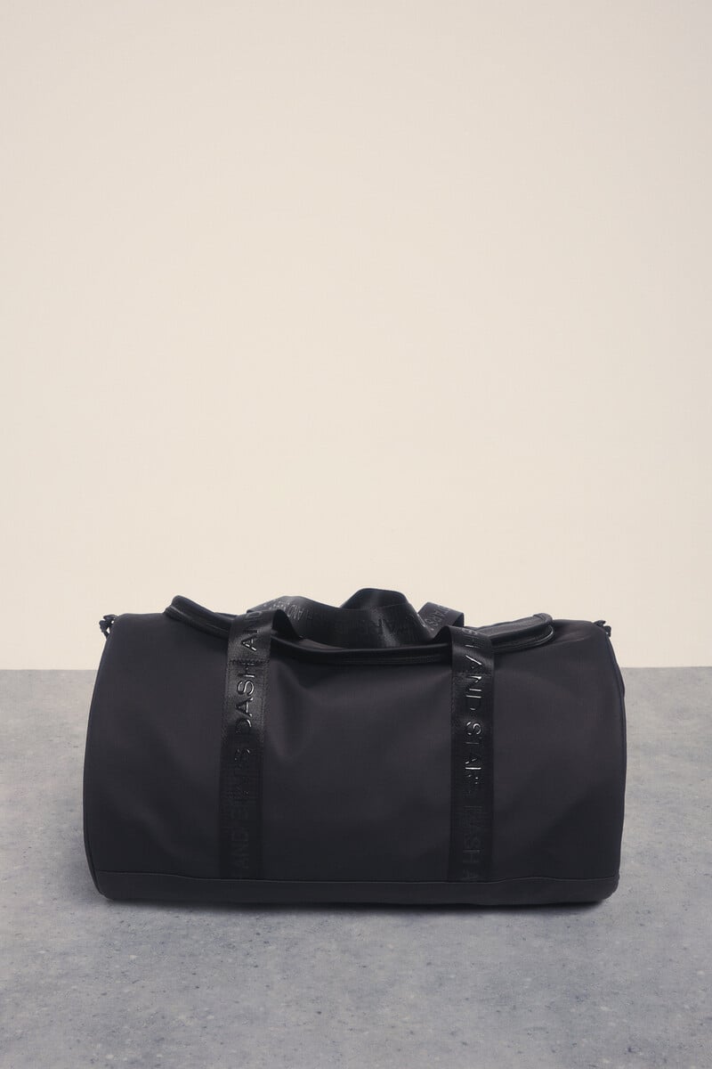 Cortefiel Bolso deporte 'bowling' grande negro