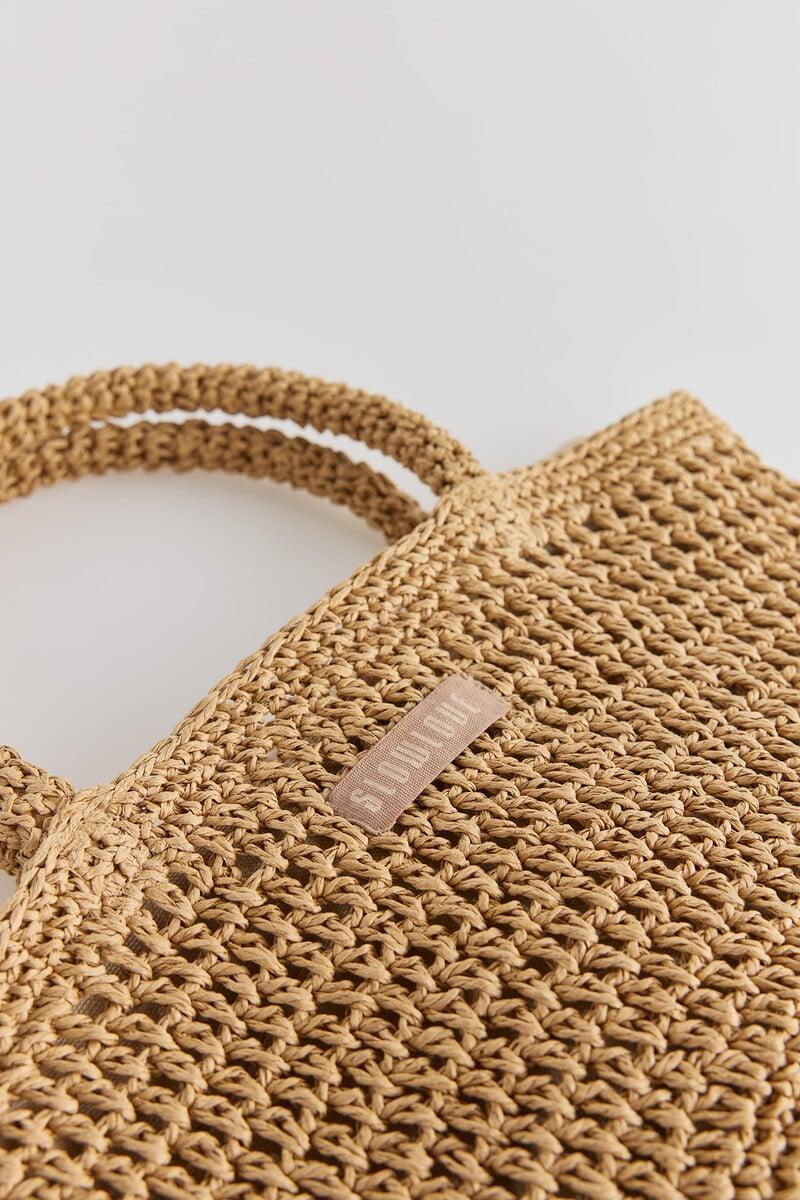 Cortefiel Bolso Mini De Rafia
