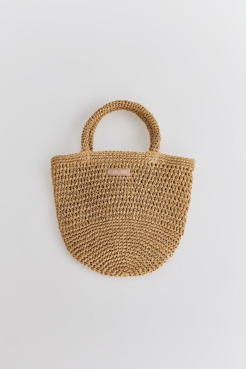 Cortefiel Bolso mini de rafia