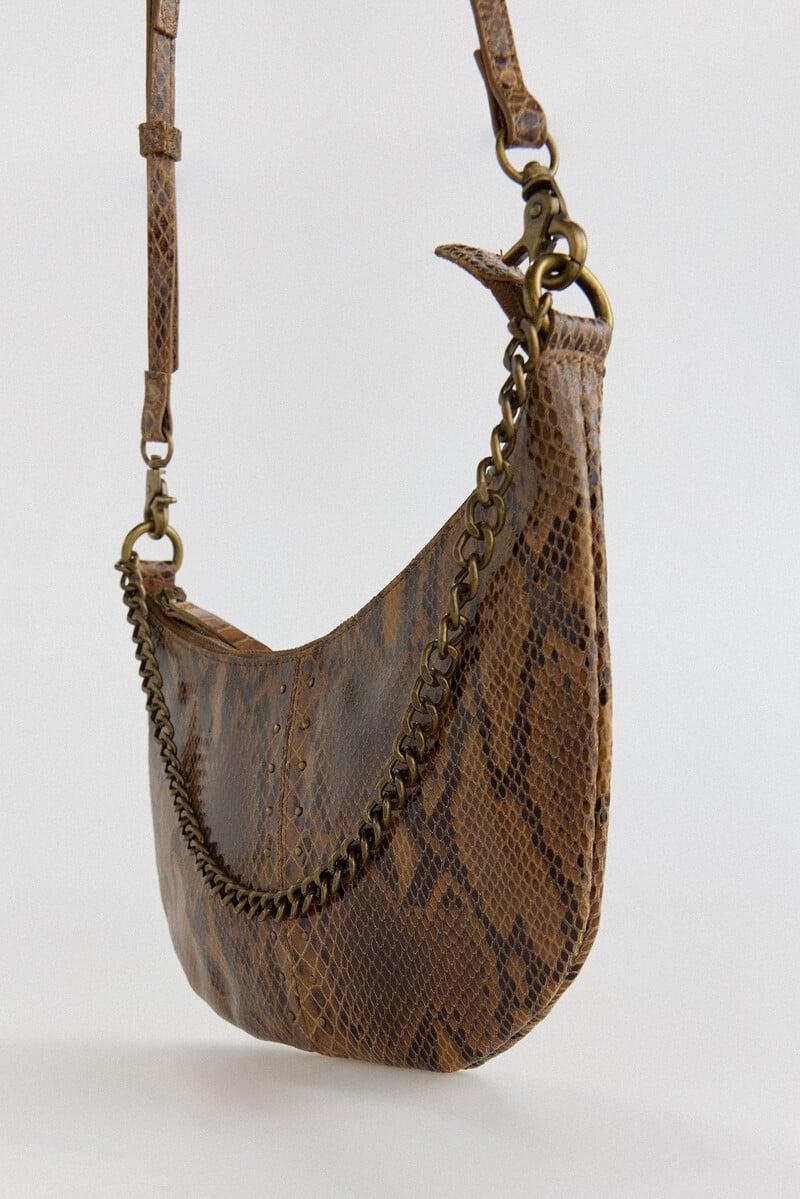 Cortefiel Bolso Serpiente Tachuelas