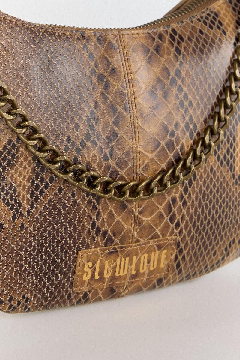 Cortefiel Bolso Serpiente Tachuelas