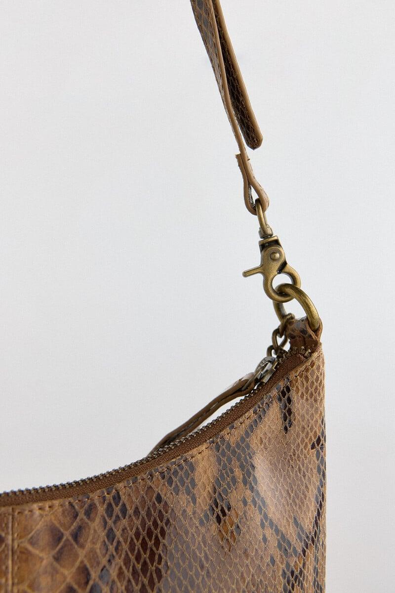 Cortefiel Bolso Serpiente Tachuelas