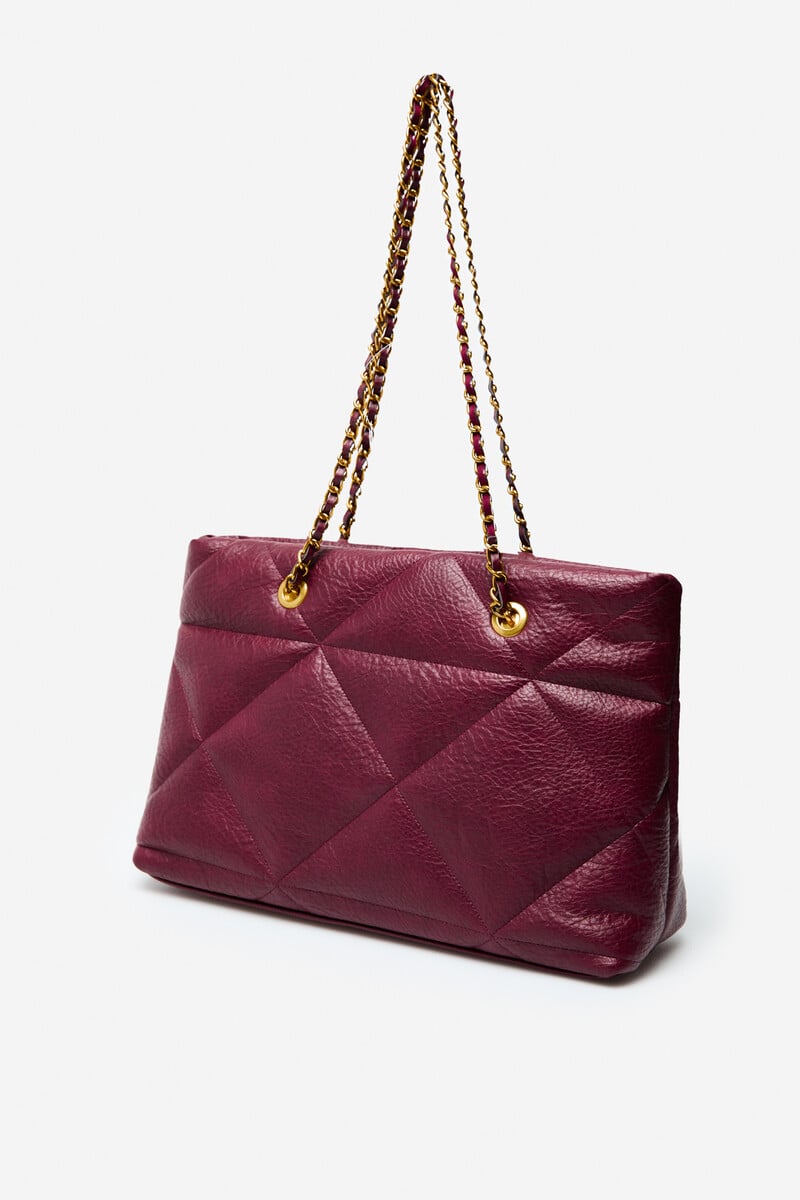 Cortefiel Bolso Shopper Acolchado Cadenas