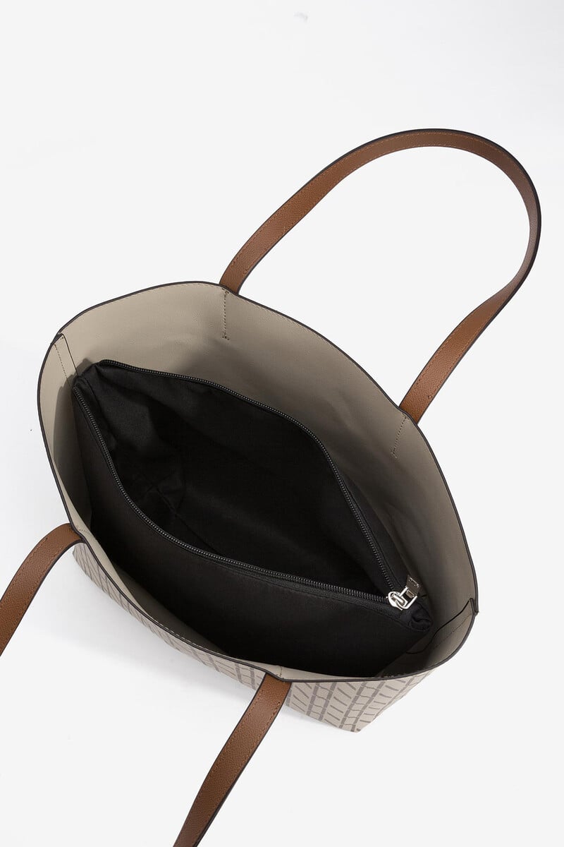 Cortefiel Bolso Shopper Estampado