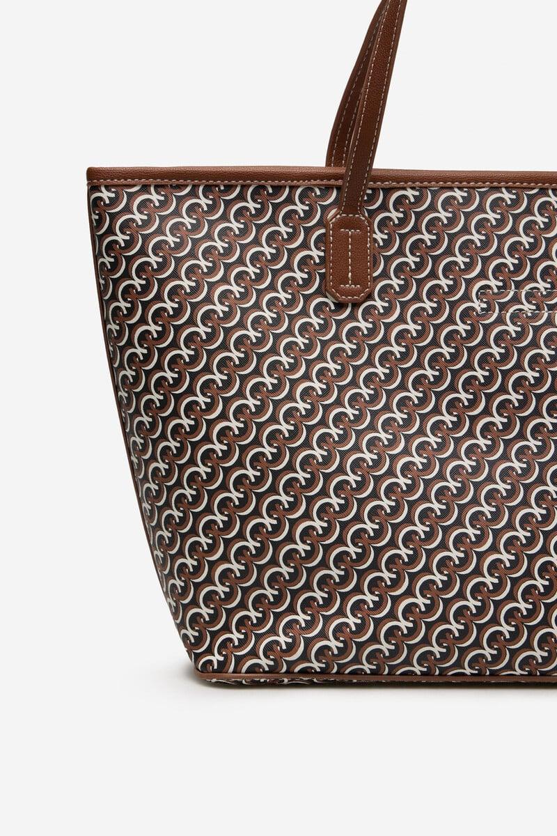 Cortefiel Bolso Shopper Monograma
