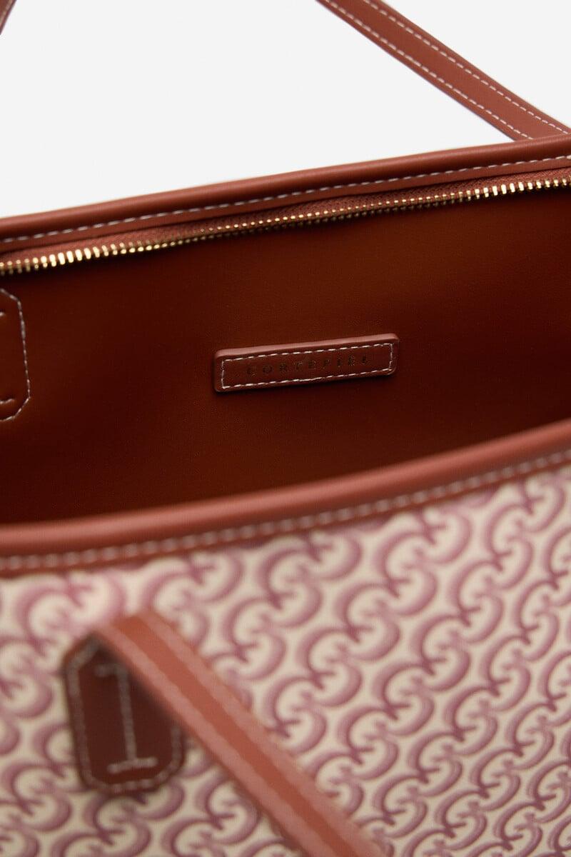 Cortefiel Bolso Shopper Monograma