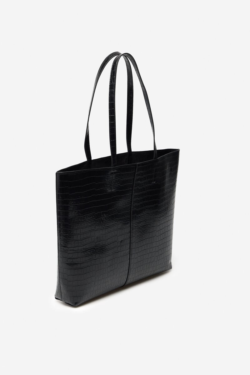 Cortefiel Bolso Shopper Textura Animal