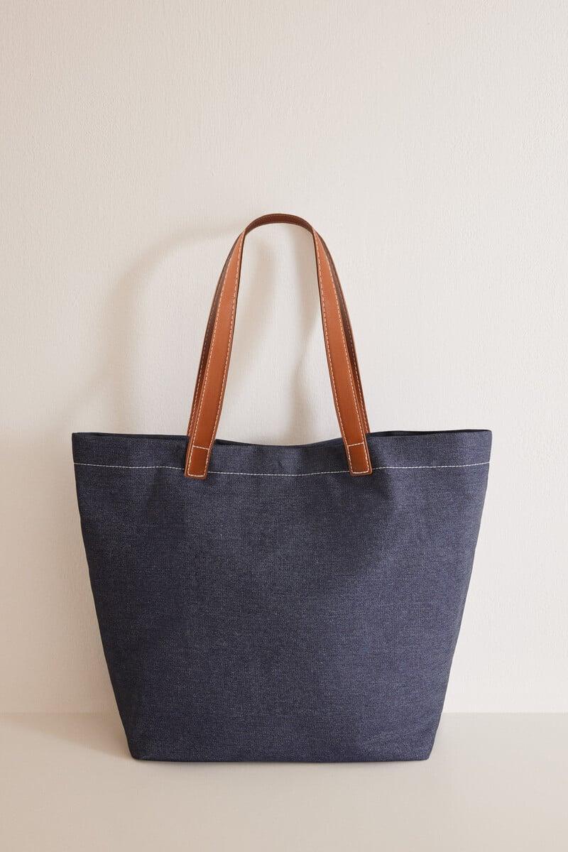 Cortefiel Bolso Tote Denim