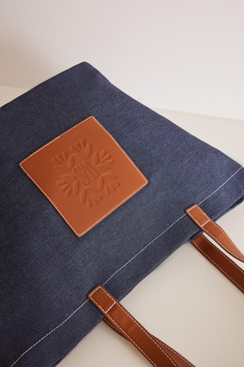 Cortefiel Bolso Tote Denim