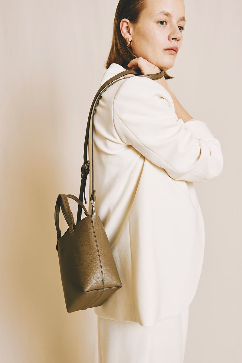 Cortefiel Bolso Tote Isak S Piel