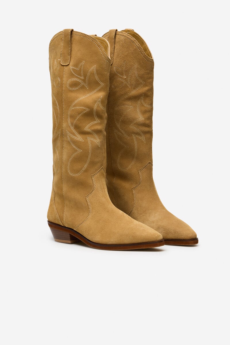 Cortefiel Bota Cowboy Serraje