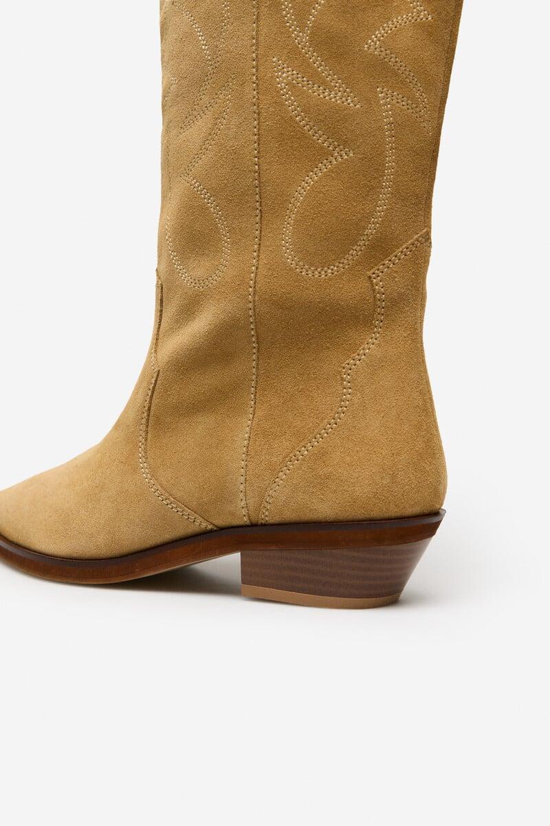 Cortefiel Bota Cowboy Serraje