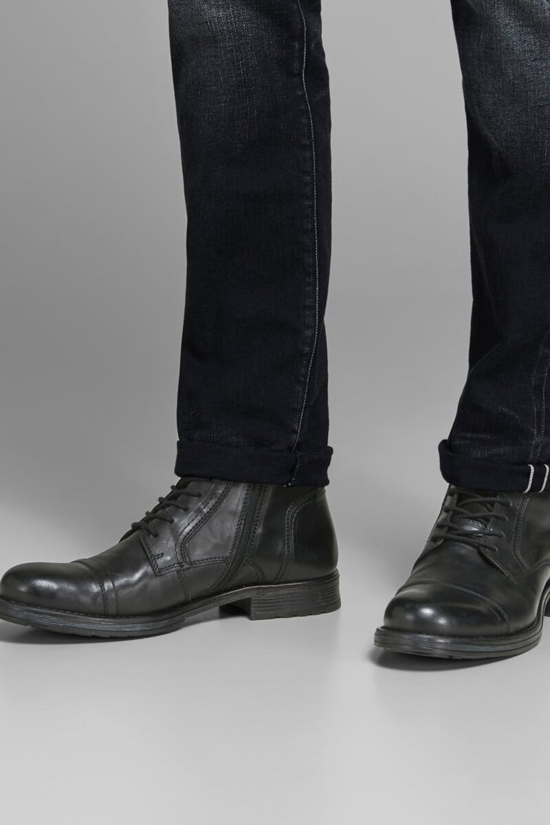 Cortefiel Botas Acordonadas De Piel