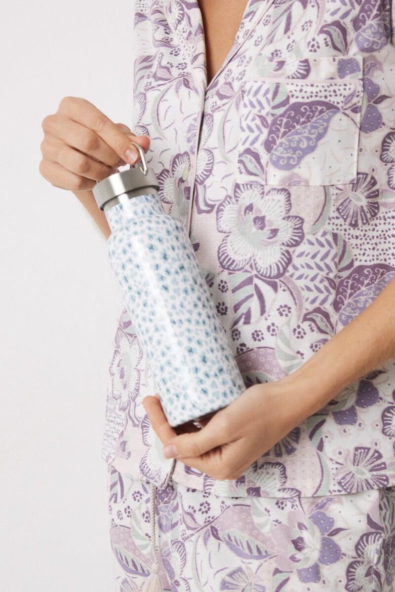 Cortefiel Botella Acero Inoxidable Estampada