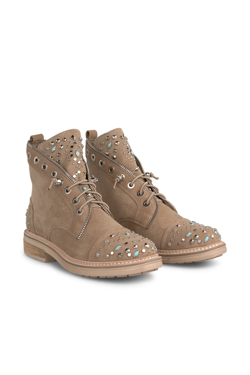 Cortefiel Botín Cordones Con Tachas