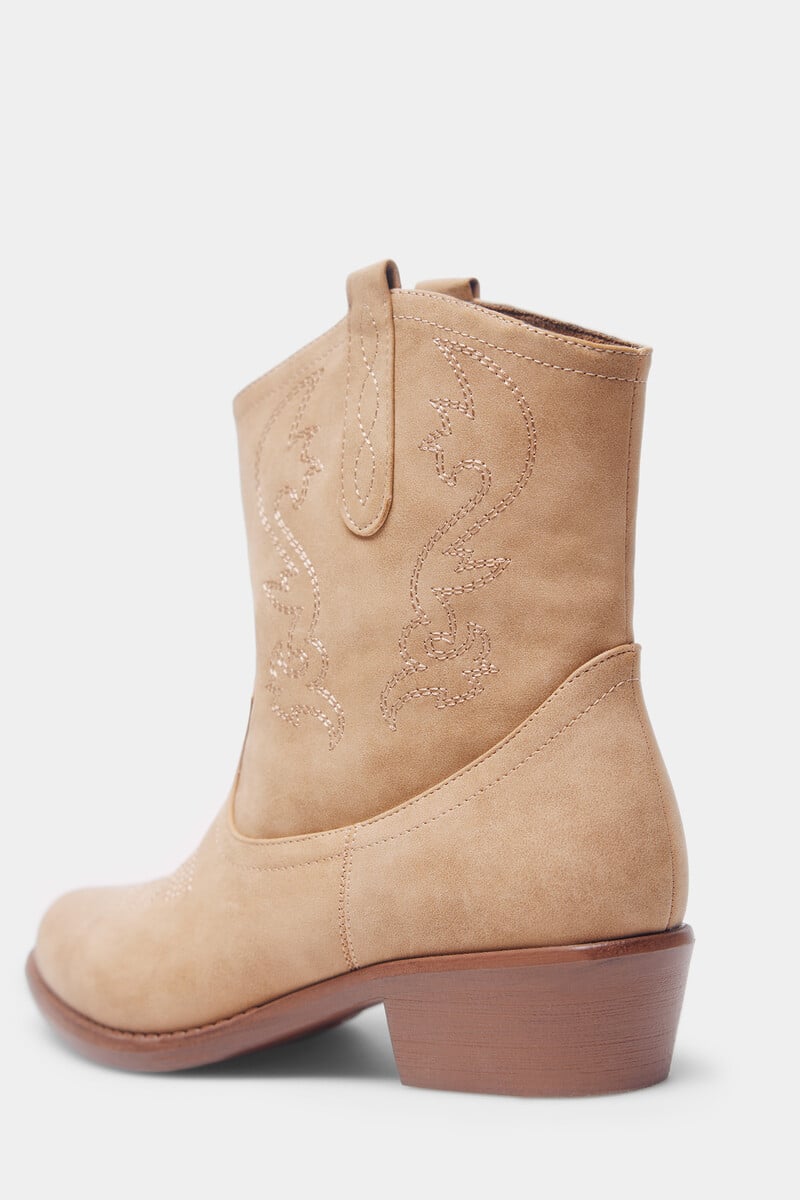 Cortefiel Botín Cowboy Bordados