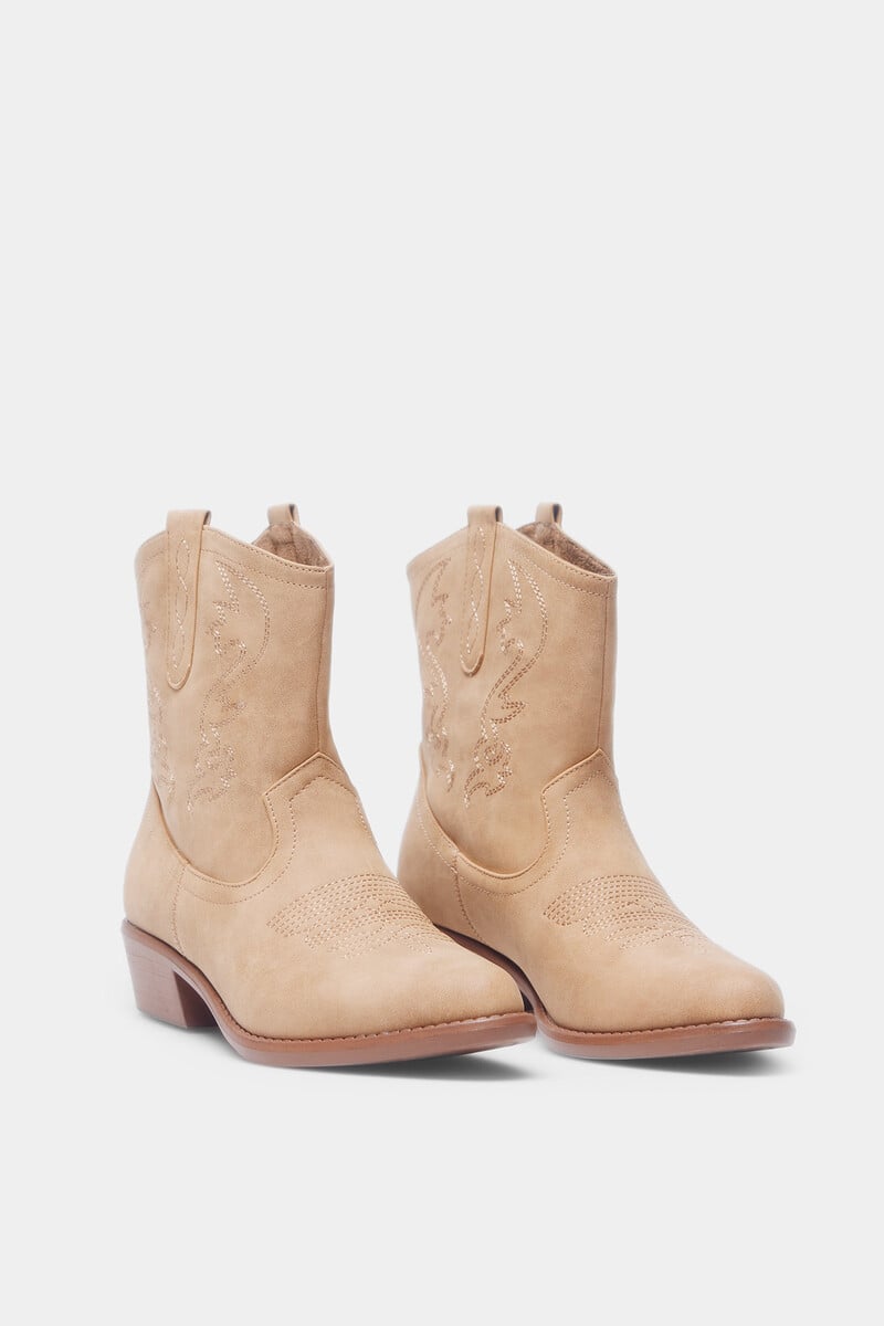 Cortefiel Botín Cowboy Bordados