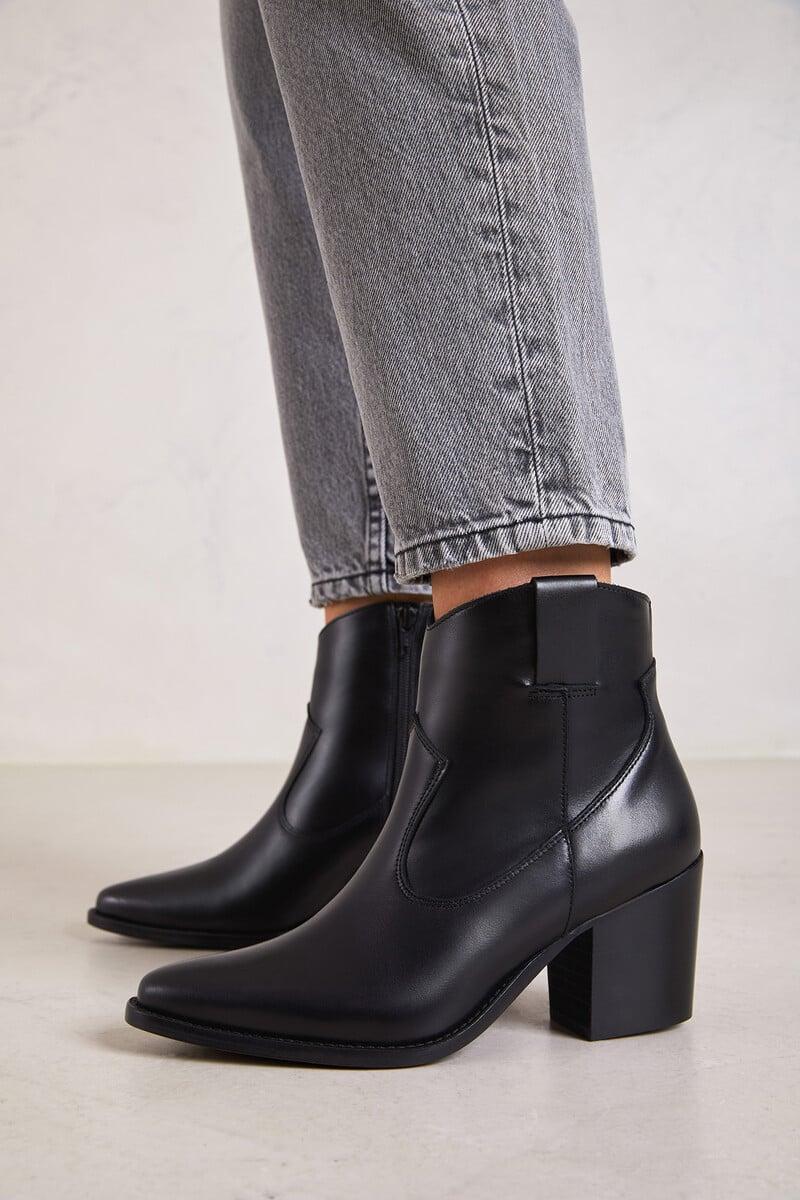 Cortefiel Botines De Piel Agustina