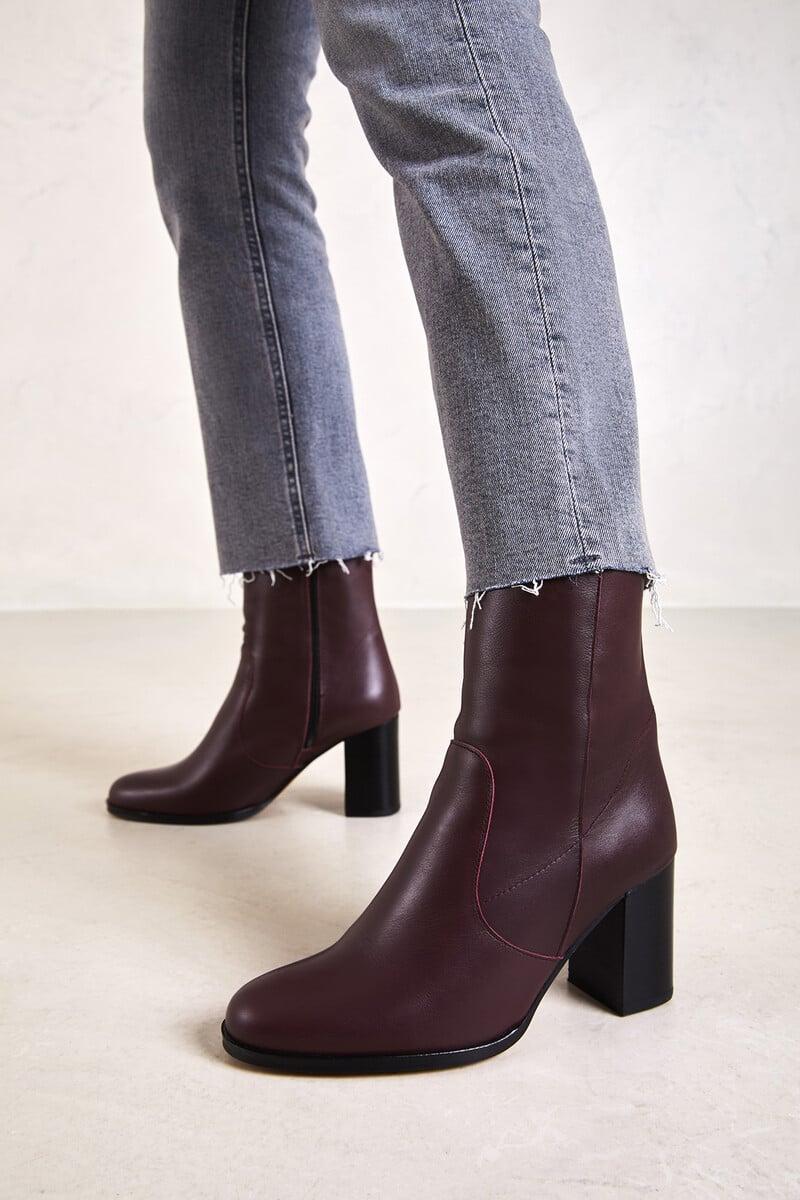 Cortefiel Botines De Piel Chiara