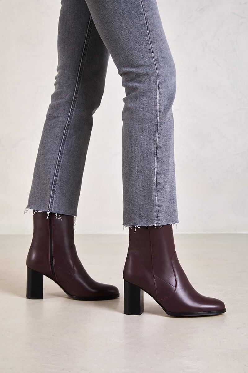 Cortefiel Botines De Piel Chiara