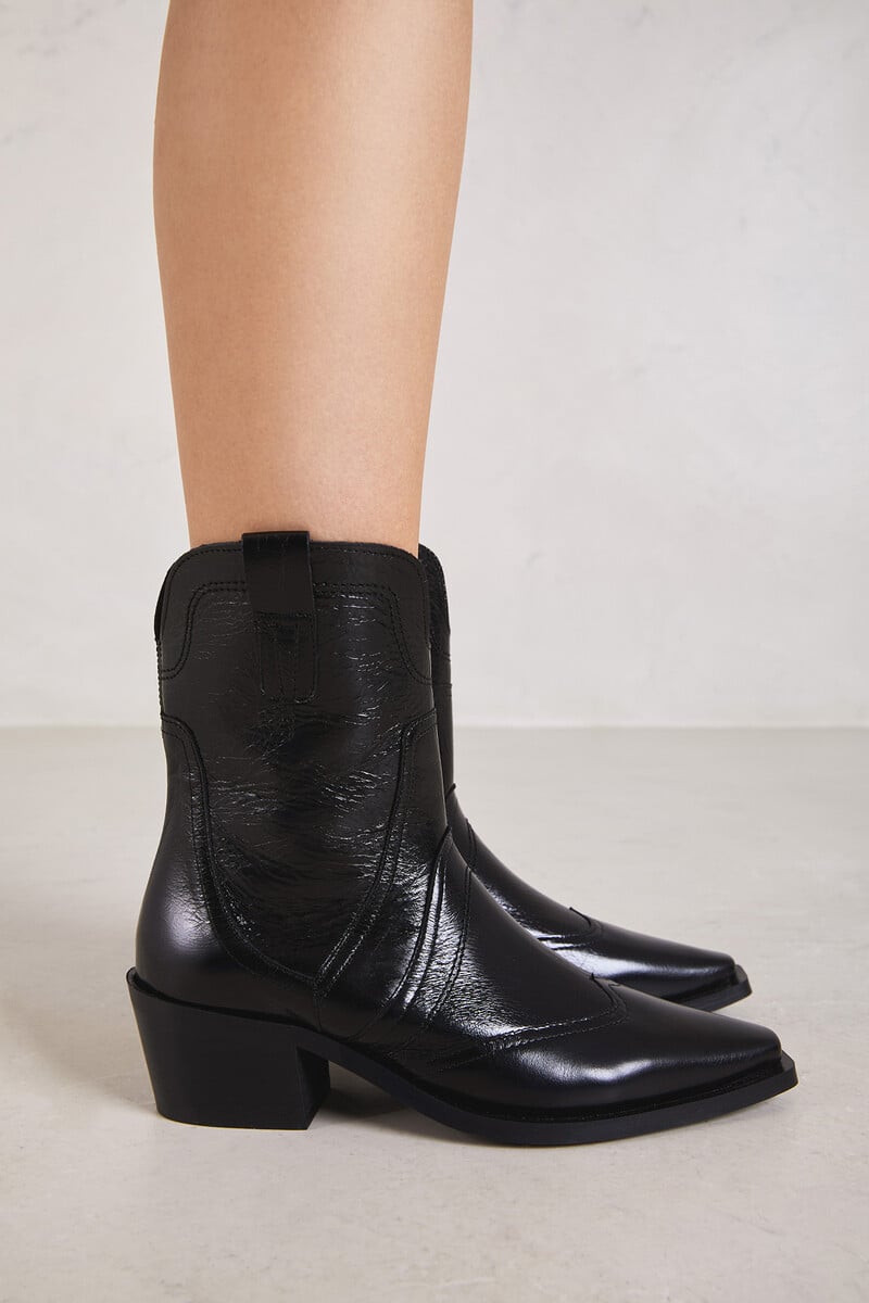 Cortefiel Botines de piel Victoria