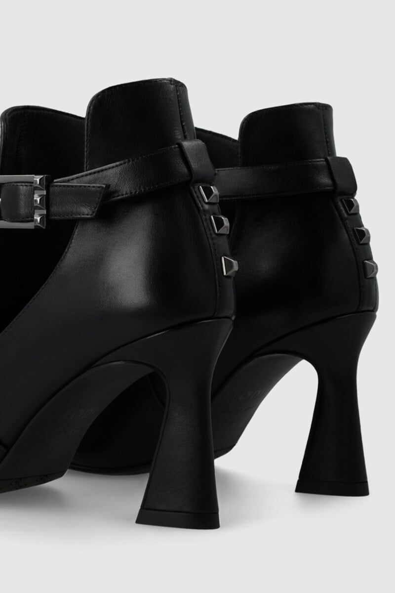 Cortefiel Botines De Tacón En Piel