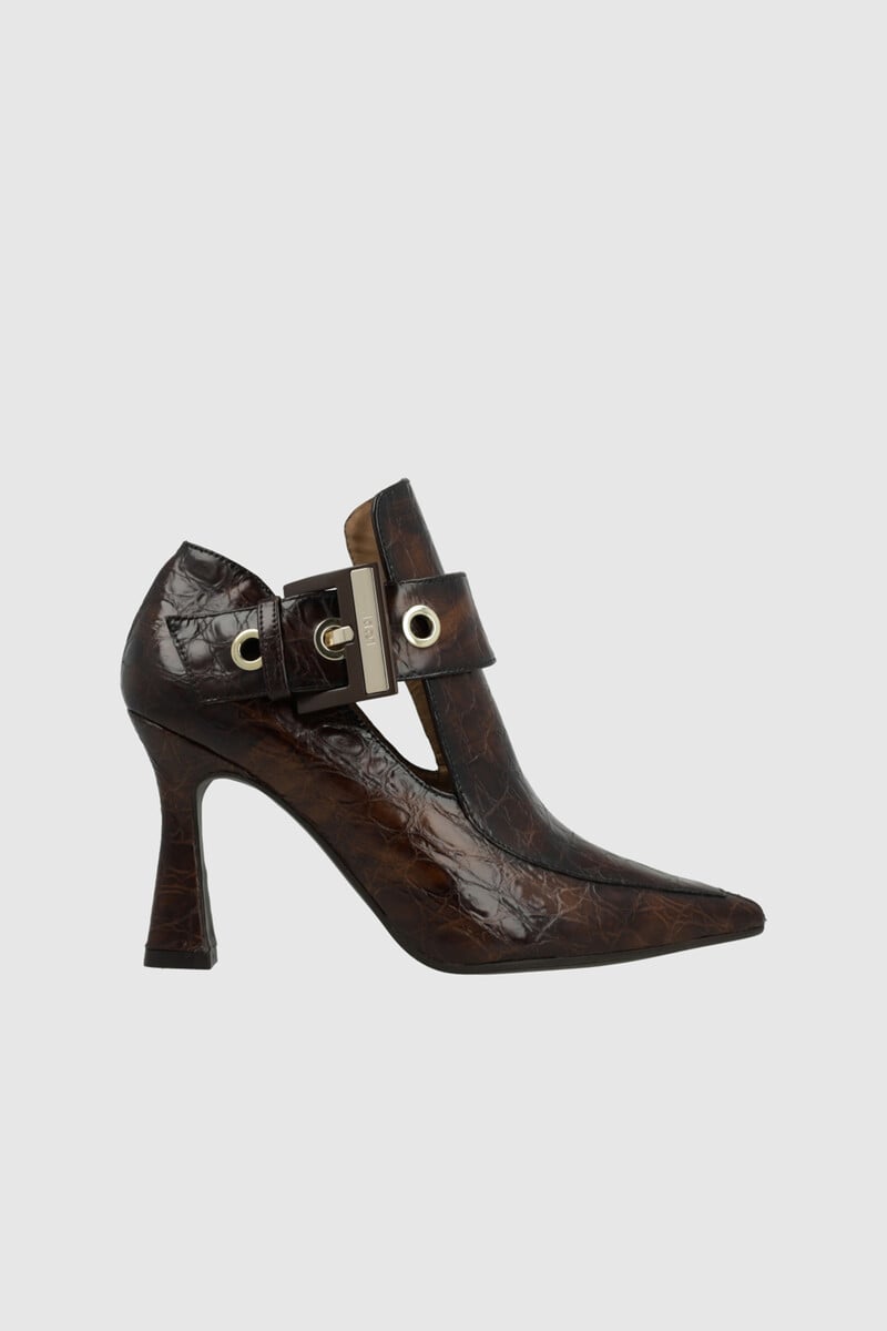 Cortefiel Botines de tacón en piel