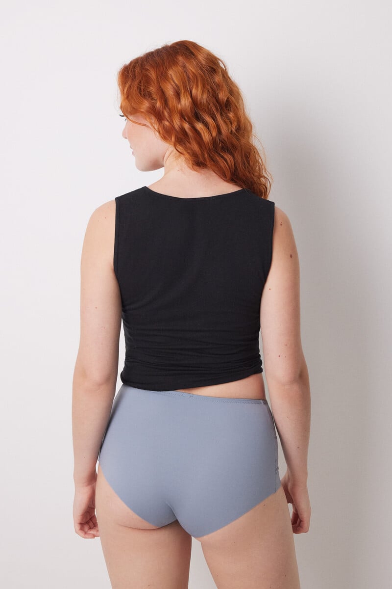 Cortefiel Braga Alta Clásica Microfibra Azul