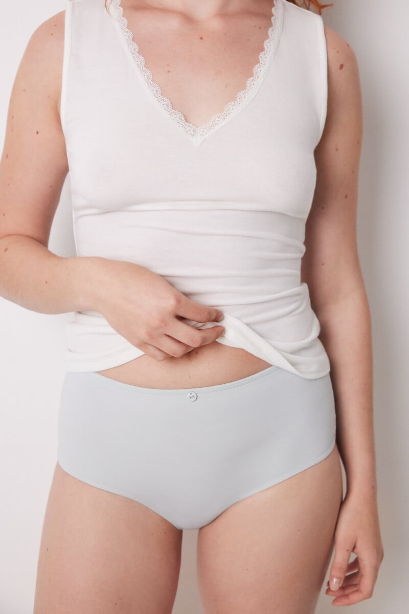 Cortefiel Braga Alta Clásica Microfibra Gris