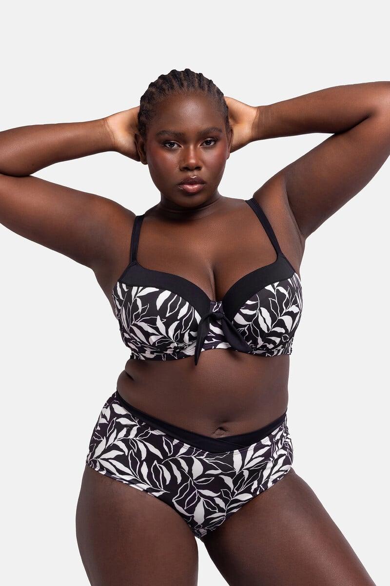 Cortefiel Braga Alta Estampado Negro