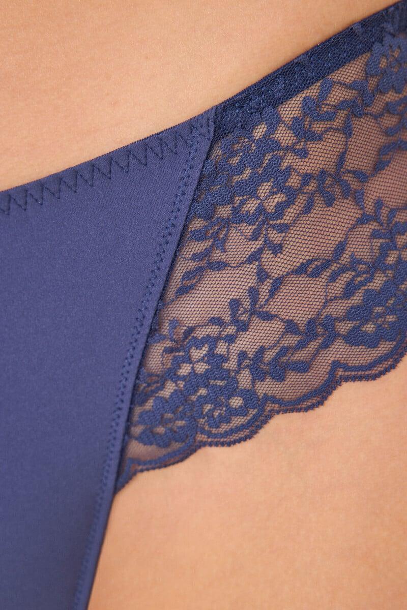 Cortefiel Braga Brasileña Ancha Azul