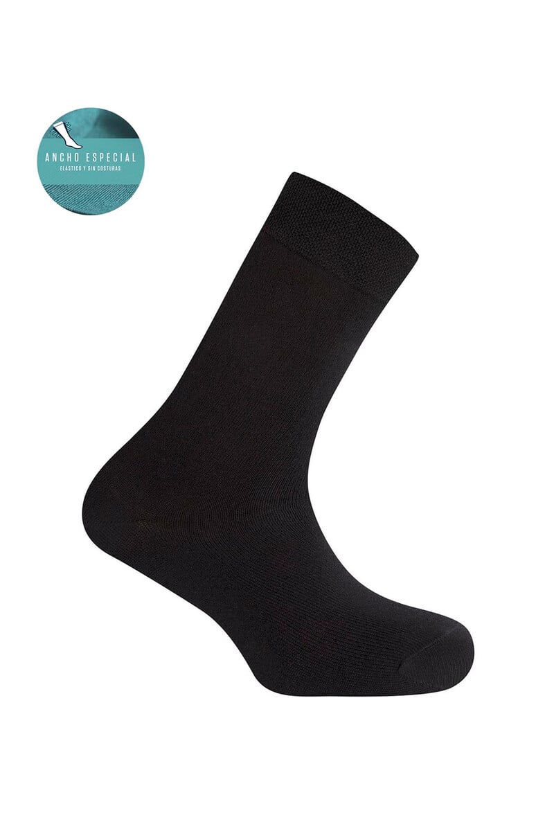 Cortefiel Calcetines Cortos Lisos Ancho Especial