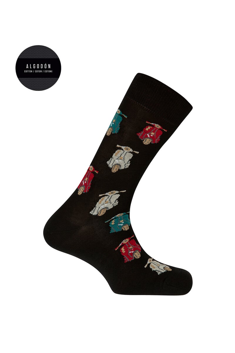 Cortefiel Calcetines estampados motos