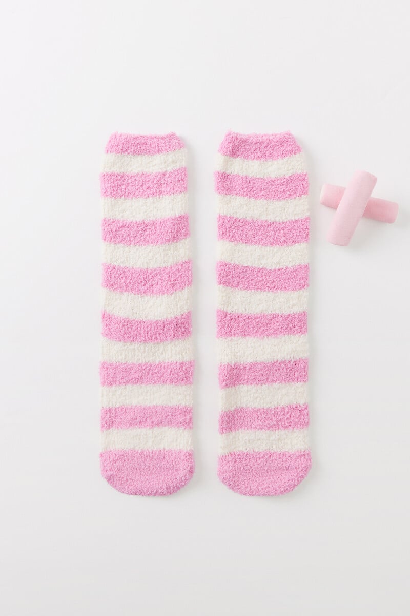 Cortefiel Calcetines Tricot Borreguito Rayas