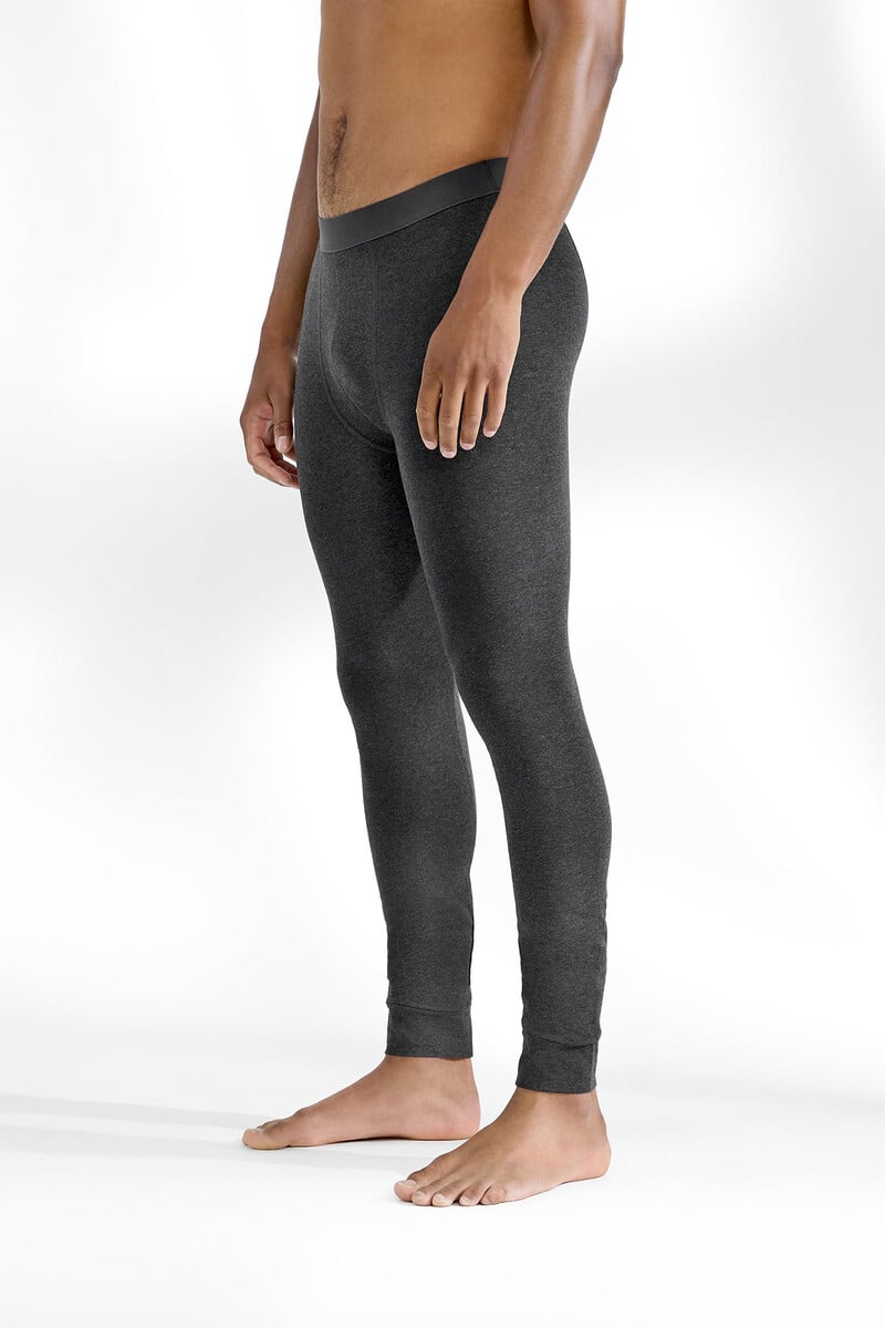 Cortefiel Calzoncillos Largos Gris Oscuro