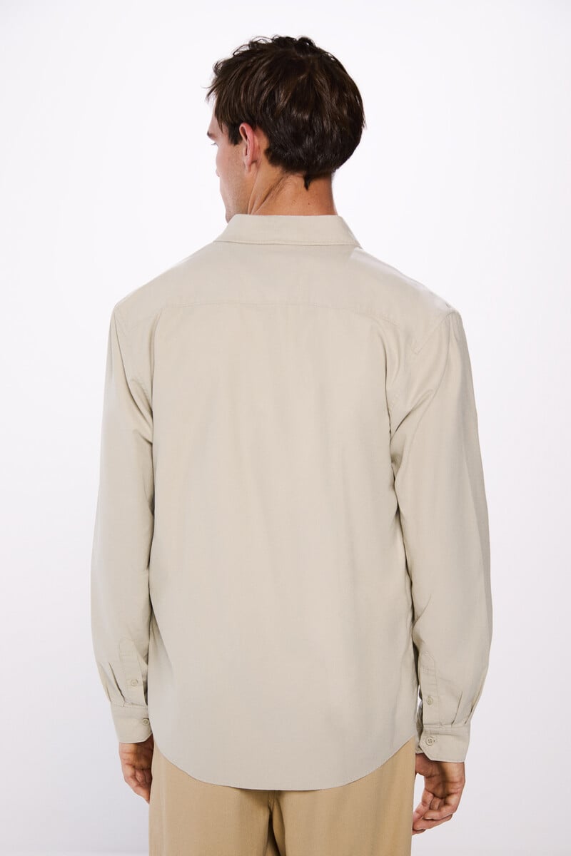 Cortefiel Camisa Algodón Cepillado